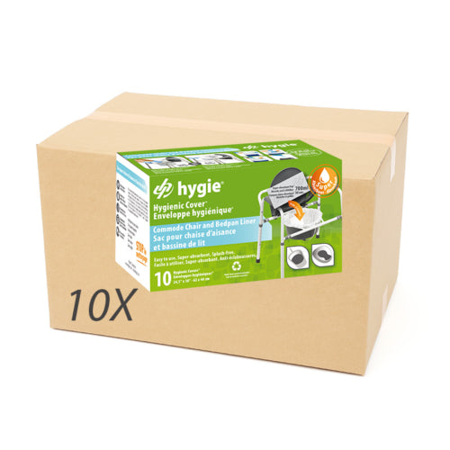 Box of 100 Hygienic covers® for commode chairs and bedpans