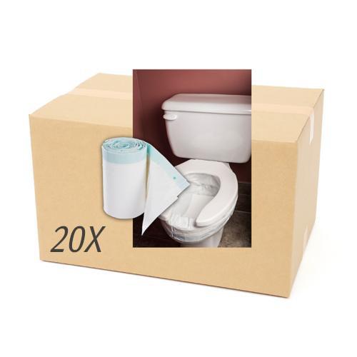 Case of 360 Hygienic covers® for toilet bowls